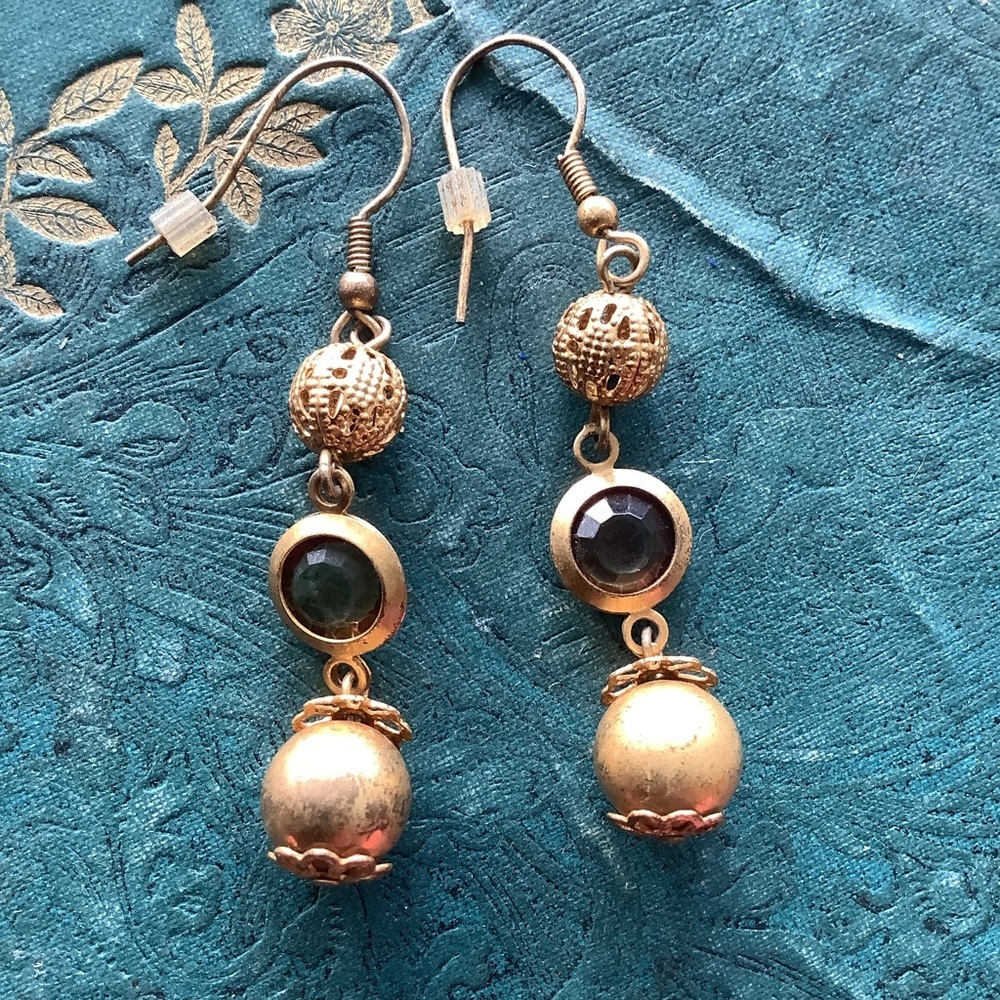 Premier Designs Goldtone Dangle Earrings